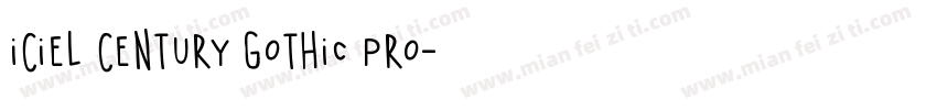 iCiel Century Gothic Pro字体转换